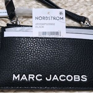Marc Jacobs Black Leather Wristlet
